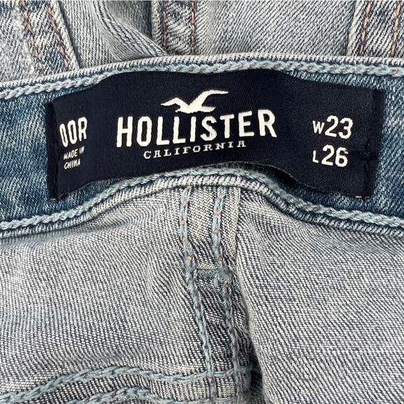 Hollister Low Rise Super Skinny Crop Cuffed Hem Jeans Size 00 Women’s - Picture 2 of 6